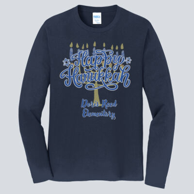 Adult Long Sleeve Shirt - Winter Holidays - Happy Hanukkah Thumbnail