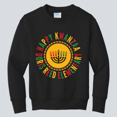 Youth Crewneck - Winter Holidays - Happy Kwanzaa Thumbnail