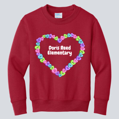 Youth Crewneck - Spring Holidays - Candy Hearts Thumbnail