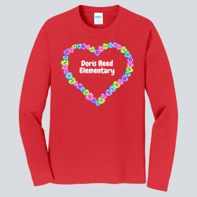 Adult Long Sleeve Shirt - Spring Holidays - Candy Hearts Thumbnail