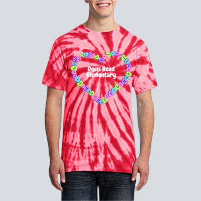 Adult Tie-Dye T-Shirt - Spring Holidays - Candy Hearts Thumbnail