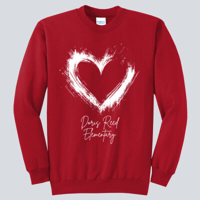 Adult Crewneck - Spring Holidays - Valentine's Heart Thumbnail