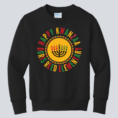 Youth Crewneck - Winter Holidays - Happy Kwanzaa Thumbnail