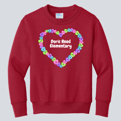 Youth Crewneck - Spring Holidays - Candy Hearts Thumbnail